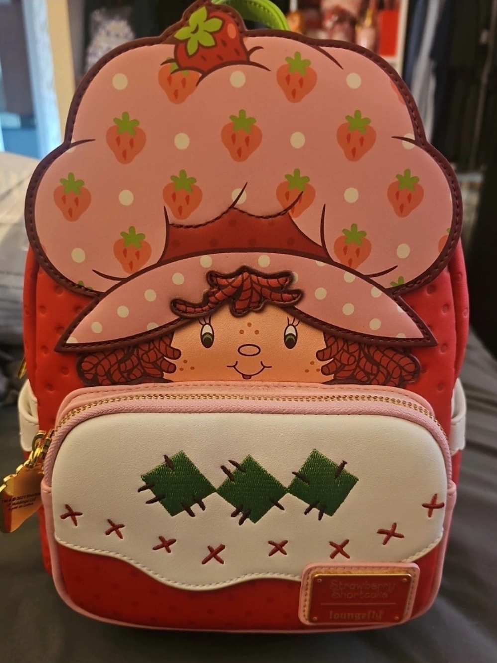 Loungefly Pink Strawberry Shortcake Kids Mini Backpack